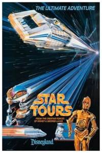 DISNEYLAND STAR TOURS #1 - PÓSTER DE COLECCIONISTA - ¡COMPRA CUALQUIERA DE LOS 2 Y OBTÉN CUALQUIER 1 GRATIS! - Imagen 1 de 3