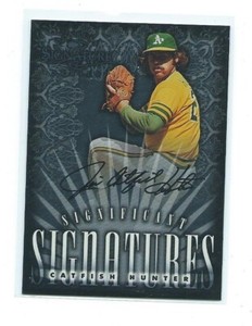 1998 Donruss-Jim Catfish Hunter Significant Signatures Autograph-Oakland