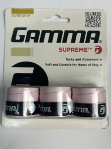 Gamma Sports Supreme Overgrip, para tenis, pickleball, squash, bádminton + ROSA - Imagen 1 de 3