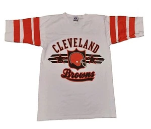 Vintage Cleveland Browns Football Single Stitch T Shirt. Size S. P166 - Picture 1 of 6