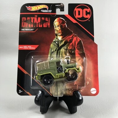 2022 Hot Wheels Character Cars DC Comics The Batman THE RIDDLER 1:64 Scale NEW - Image 1 of 4