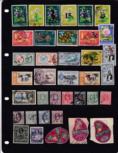 SIERRA LEONE KING EDWARD VII ONWARDS USED COLLECTION - Picture 1 of 1