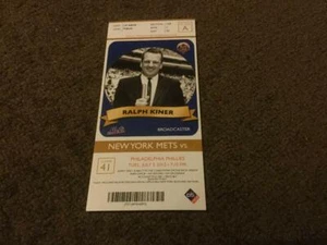 METS ~ TALÓN DE BOLETO 2012 7/3/12 VS PHILLIES ~ CUBIERTA: Ralph Kiner   - Imagen 1 de 1