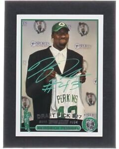 Celtics Basketball ~Kendrick Perkins~ Signed 2003-04 Topps #247 Rookie Card JSA