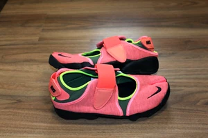 "NUEVO Nike Air RIFT ""Hot Lava"" Negro/Lava Brillo/Voltio 308662 800 OG CAJA EE. UU. 10 EUR 44 - Imagen 1 de 6