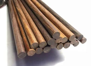 Dalbergia Retusa Madera Natural Artesanal Madera Cilindro Palos Varilla 12mm Diámetro, Hágalo Usted Mismo - Imagen 1 de 3