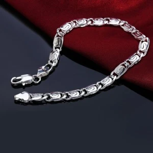 Kette 925 Sterling Silber Armband für Damen Herren Mode edler Schmuck Hochzeit - Bild 1 von 4