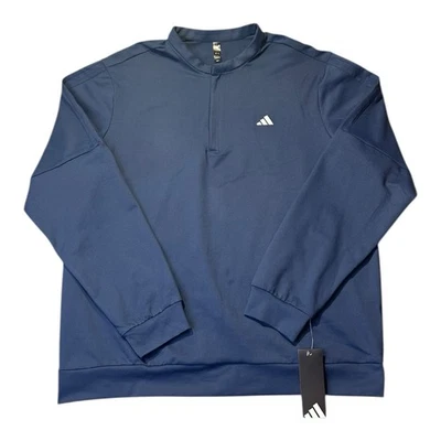 Adidas Ultimate 1/2 Cremallera Rendimiento Top Pullover, Azul Marino Hombre’s Talla Grande NUEVO Foto 1 de 4