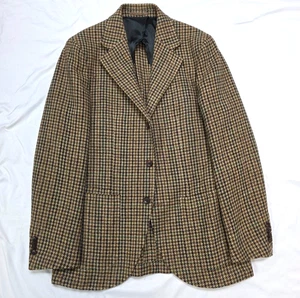 Spier & Mackay Wool TWEED Blazer Sport Jacket Men 38 R Brown Houndstooth Check - Picture 1 of 7