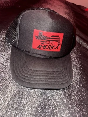 Red GULF OF AMERICA Hat End The Wokeness Adjustable Baseball Cap One Size - Image 1 of 4