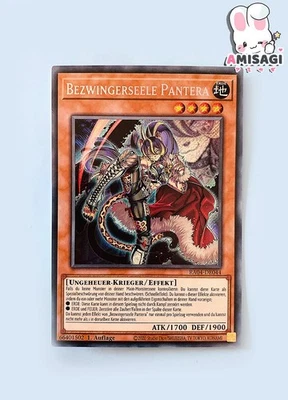 Yu-Gi-Oh Bezwingerseele Pantera - RA04-DE044 Secret Rare TCG German - Image 1 of 3