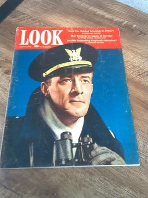 LOOK MAGAZINE MARCH 24, 1942 U.S. COAST GUARD HITLER BEHING SCHEDULE WWII - Image 1 of 4