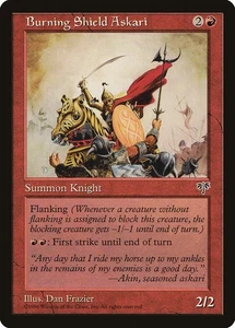 1996 Burning Shield Askari Mirage Magic the Gathering MTG NM - Picture 1 of 1
