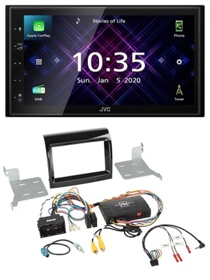 JVC DAB 2DIN Lenkrad Bluetooth USB Autoradio für Fiat Citroen Peugeot Infoadapte - Bild 1 von 4