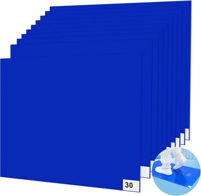 300 Sheets Sticky Mat for Cleanrooms 13" x 17" Adhesive Mats Blue  - Image 1 of 4