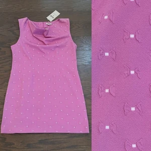 tyler Boe Genevive Lotus Dress Sleeveless Purple Boeties Tweed Size XL NWT - Picture 1 of 9