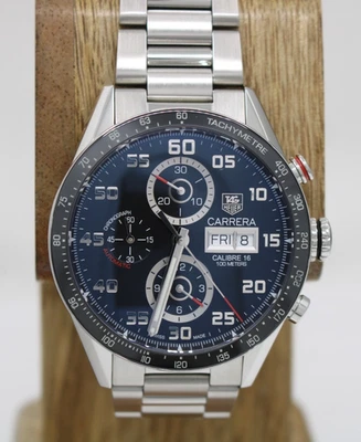 Reloj TAG Heuer Carrera Automático 43mm Día-Fecha Negro Cronógrafo Acero CV2A1R Foto 1 de 4