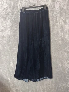 VTG Jessica McClintock Green Velvet Formal Long Maxi Skirt Size 10 Goth Witchy - Picture 1 of 8