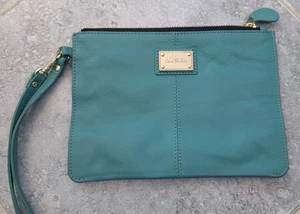 Jane Shilton Turquoise Wristlet Bag 18x14cm Approx - Picture 1 of 6