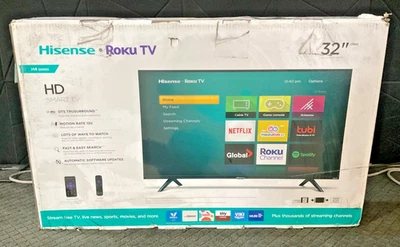 Hisense 32" LED LCD TV 720p 32H4G ✅❤️️✅❤️️ NEW! OPEN BOX! ✅❤️️✅❤️️ - Image 1 of 3