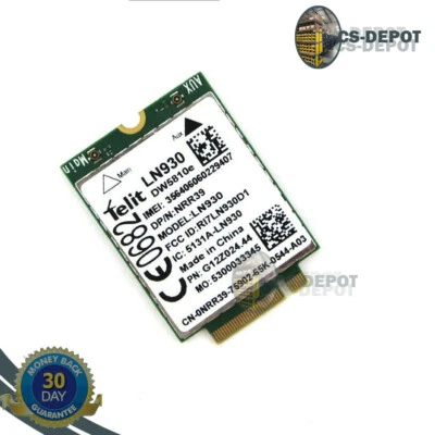 NEW OEM Dell Wireless 5810E (DW5810e) M.2 Mobile 4G LTE WWAN Card NRR39 - Image 1 of 2