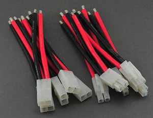Paquete de 5: 5 pares de conectores / adaptadores Tamiya macho / hembra con cable de 12 awg de 10 cm - Imagen 1 de 1