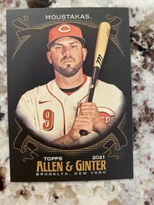 2021 TOPPS ALLEN GINTER X BASEBALL BASE CARD CINCINNATI REDS MIKE MOUSTAKES #37 - Picture 1 of 1