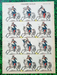 XIX ème - Cuirassiers Français Planche 40 x 29 cm N° 165 A Voir Absolument !! - Bild 1 von 1