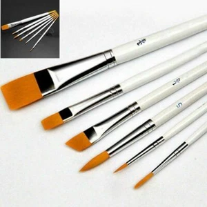 6Pcs/Set Art Painting Brushes Acrylic Oil Watercolor Artist Paint Brush USA - Picture 1 of 12
