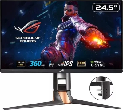 ASUS ROG SWIFT 360Hz PG259QNR eSports NVIDIA G-SYNC Gaming Monitor – 24.5 inch - Image 1 of 4