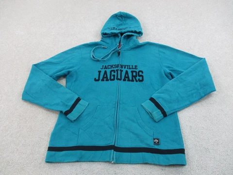 Jacksonville Jaguars Sweater Women Medium Green Black Football Hoodie Ladies B4* Cover