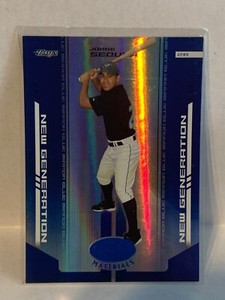 2004 Leaf Certified Materials Mirror Blue #284 Jorge Sequea NG - #'d/50