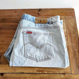 Amco Jeans Vintage Y2K Size 40/102 Mens Bull Denim High Waist Straight Leg Baggy - Picture 1 of 24