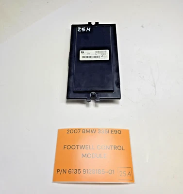 07-10 BMW E90 E92 328i 335i FOOTWELL CONTROL MODULE LEAR 6135 9128185-01 OEM - Image 1 of 4