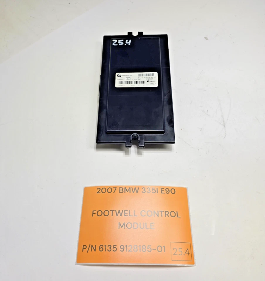 07-10 BMW E90 E92 328i 335i FOOTWELL CONTROL MODULE LEAR 6135 9128185-01 OEM - Image 1 of 4