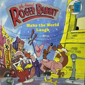 Who Framed Roger Rabbit Make the World Laugh A Golden Look-look Book 1988 VTG - Picture 1 of 5