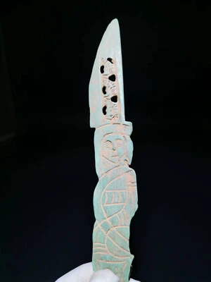 Chinese bone sculpture human pattern dynasty bone statue ornament - Image 1 of 4