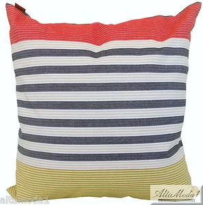 MISSONI HOME CUSHION COVER COTTON 16x16" JACQUARD  REPPS YARN DYED  ESTELLE T56 - Picture 1 of 3