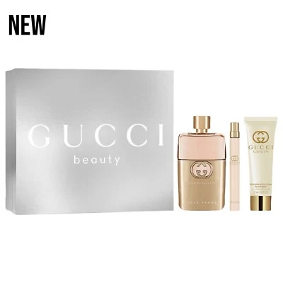 JUEGO DE REGALO GUCCI CULPABLE Pour Femme 3 piezas eau de parfum 90 ml para mujer NUEVO* Foto 1 de 4