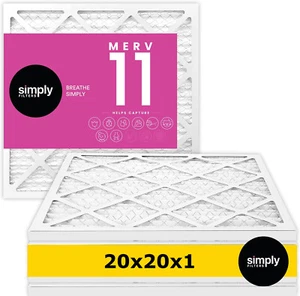 Simply Filters 20x20x1 MERV 11, MPR 1000, AC Furnace HVAC Air Filter - Picture 1 of 56