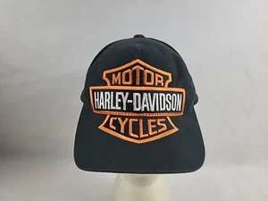 Harley Davidson American Needle Snapback Hat Cap Logo On Brim Vintage 90's Rare - Picture 1 of 21