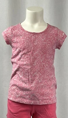 Blusa Top Arizona Jean Company Niñas Rosa Floral Manga Corta Talla S 6/6X Foto 1 de 3