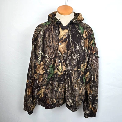 Remington Mossy Oak Breakup Camo Hunting Jacket Mens XL Hooded - Image 1 of 4