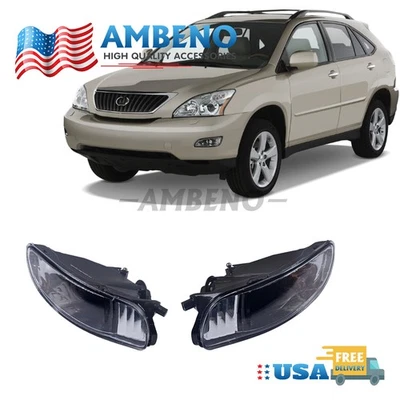 Left & Right / Driver & Passenger Fog Light Lamp For Lexus RX350 2007 2008 2009 Foto 1 de 4