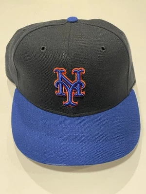 Vintage New Era New York Mets Cap Hat 7 1/8 5950 Diamond Collection Baseball - Image 1 of 4