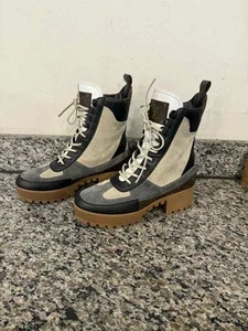 STIVALE LOUIS VUITTON LAUREATE DESERT PLATFORM BEIGE/MONOGRAMMA SPB-TS 350479 - Foto 1 di 15