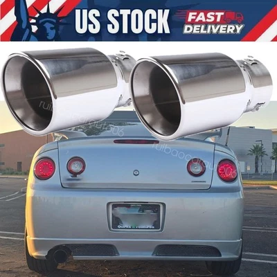 Pairs Exhaust Pipes Car For 2007 Dodge Magnum SRT8 Rear Throat Muffler 38-76mm Foto 1 de 4