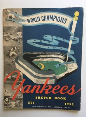 Оригинальный альбом эскизов 1952 NY Yankees + переиздание мировой серии 1956 NY Yankees 2003 - Изображение 1 из 4