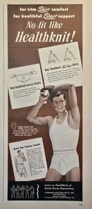 Healthknit Unterwäsche Mac Dee Shorts Shirts Knoxville TN Vintage Print Ad 1950 - Bild 1 von 4
