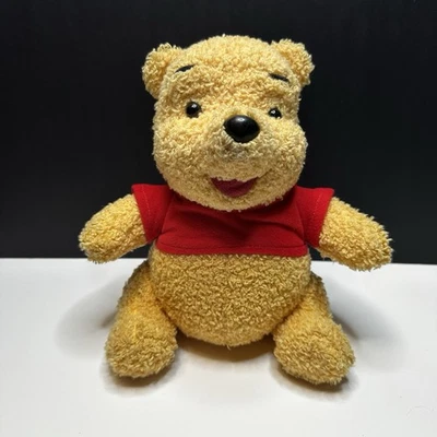 Vintage 1998 Mattel Disney Winnie The Pooh Plush Bear Movable Joint Toy 9" - Image 1 of 4